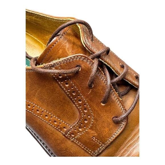 Cole Haan Giraldo LX Cap Toe Oxford 10 D British Tan Leather Classic Preppy - Picture 10 of 13